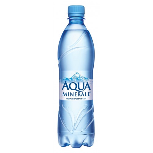 Вода Aqua minerale питьевая негазированная 600 мл, пластиковая бутылка