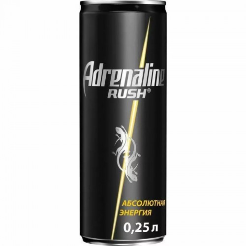 Энергетический напиток Adrenaline Rush, 0.25 л