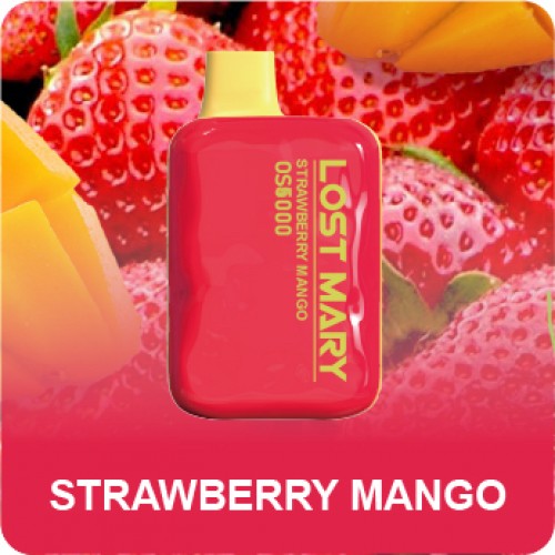 Электронная сигарета LOST MARY OS 4000 затяжек Strawberry Mango (Лост Мери 4000 Клубника Манго)
