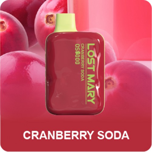 Электронная сигарета LOST MARY OS 4000 затяжек Cranberry Soda (Лост Мери 4000 Клюквенная Содовая)