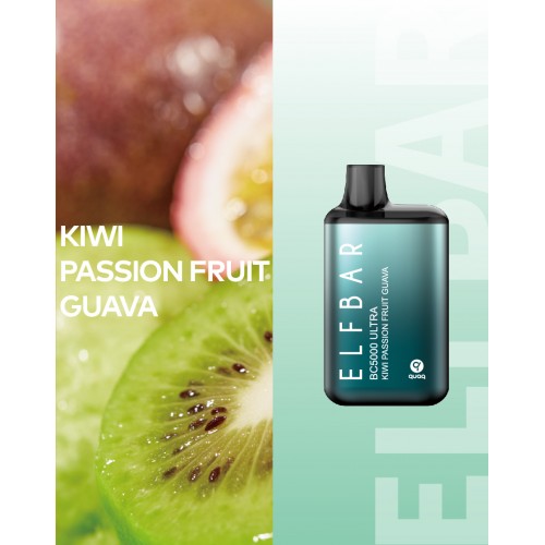 Электронная сигарета Эльф Бар 5000 затяжек Киви Маракуйя Гуава (Elf Bar BC5000 Kiwi Passion Fruit Guava)