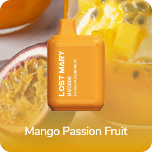 Электронная сигарета LOST MARY BM 5000 затяжек Mango Passion Fruit (Лост Мери Манго Маракуйя)