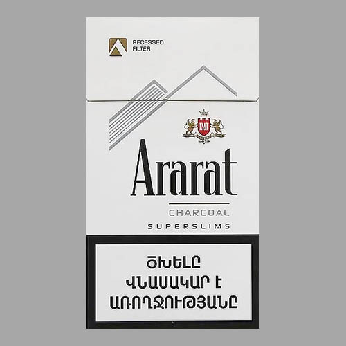 Сигареты Ararat Charchoal Superslims (Арарат Уголь Суперслимс)