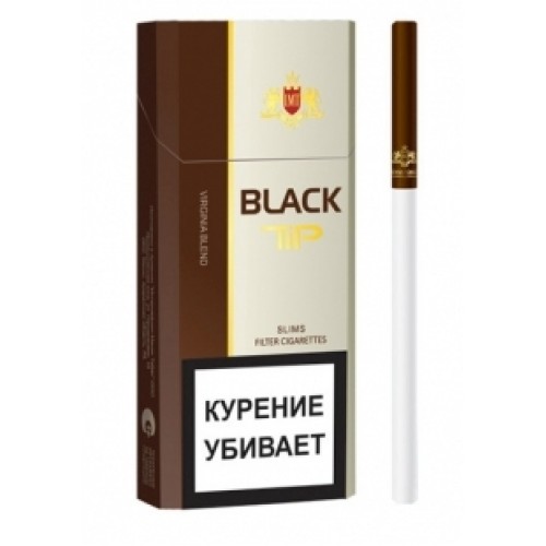 Сигареты Блэк Тип Слим (Black Tip Slims 6.2/100)