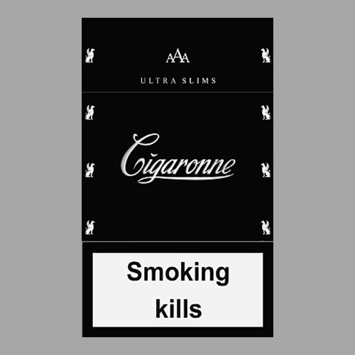 Сигареты Cigaronne Black Ultraslims (Сигарон Чёрные Ультраслимс)