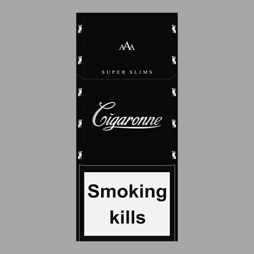 Сигареты Cigaronne Black Superslims (Сигарон Чёрные Суперслимс)